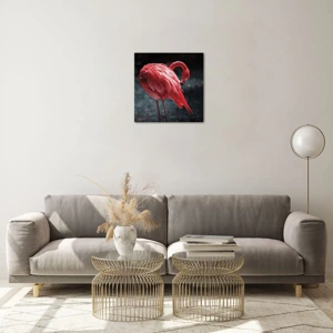 Glass picture - Crimson Poem of Nature - 40x40 cm