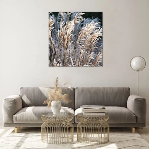 Glass picture - Decorated with Frost - 70x70 cm