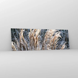 Glass picture - Decorated with Frost - 90x30 cm