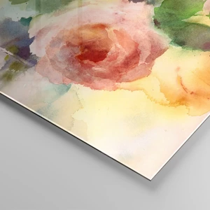 Glass picture - Delicate Like Watercolour - 100x40 cm