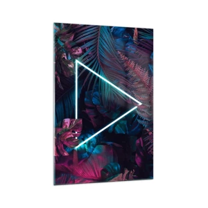 Glass picture - Disco Style Garden - 70x100 cm