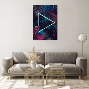 Glass picture - Disco Style Garden - 70x100 cm