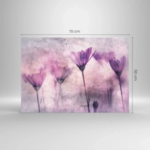 Glass picture - Dream of Flowers - 70x50 cm