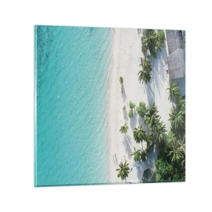 Glass picture - Holidays in Paradise - 30x30 cm