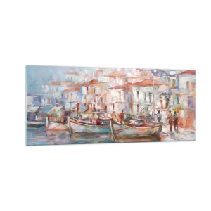 Glass picture - Holidays in Pastel - 100x40 cm