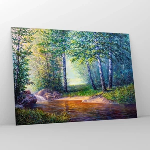 Glass picture - Idyllic Scenery - 100x70 cm