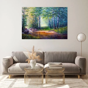 Glass picture - Idyllic Scenery - 100x70 cm