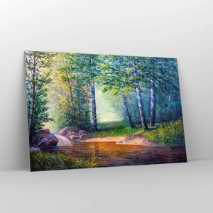 Glass picture - Idyllic Scenery - 120x80 cm