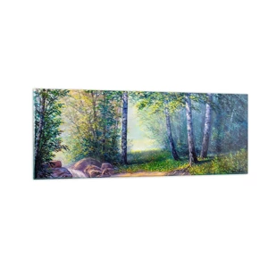 Glass picture - Idyllic Scenery - 140x50 cm