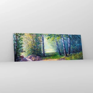 Glass picture - Idyllic Scenery - 140x50 cm