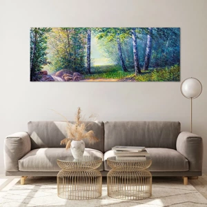 Glass picture - Idyllic Scenery - 140x50 cm