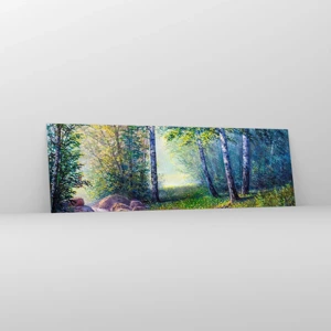 Glass picture - Idyllic Scenery - 160x50 cm