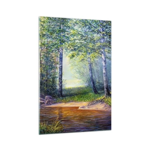 Glass picture - Idyllic Scenery - 70x100 cm