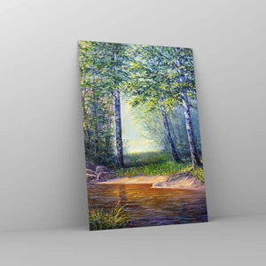 Glass picture - Idyllic Scenery - 70x100 cm