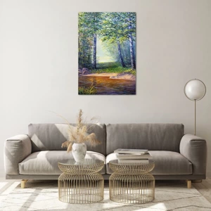 Glass picture - Idyllic Scenery - 70x100 cm