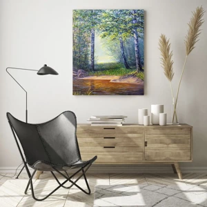 Glass picture - Idyllic Scenery - 70x100 cm