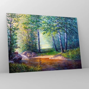 Glass picture - Idyllic Scenery - 70x50 cm