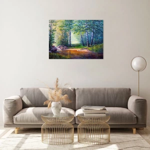 Glass picture - Idyllic Scenery - 70x50 cm