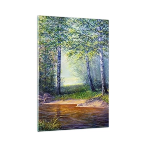 Glass picture - Idyllic Scenery - 80x120 cm