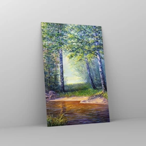 Glass picture - Idyllic Scenery - 80x120 cm