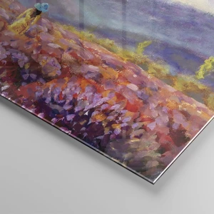 Glass picture - In Lavendar World - 90x30 cm