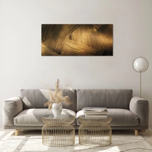 Glass picture - In a Golden Labirynth - 100x40 cm