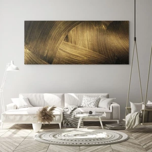 Glass picture - In a Golden Labirynth - 100x40 cm