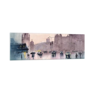 Glass picture - In a Rainy Fog - 160x50 cm