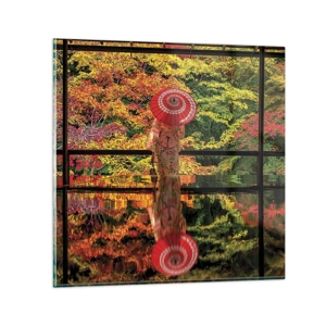 Glass picture - In a Temple of Nature - 50x50 cm