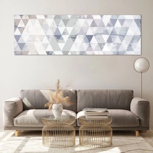 Glass picture - In the Rhythm of a Triangle - 160x50 cm