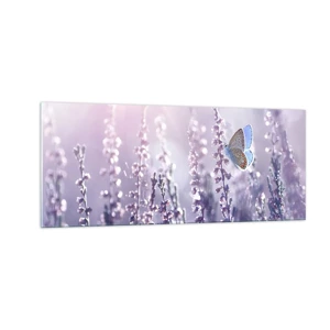 Glass picture - Kiss of a Butterfly - 100x40 cm