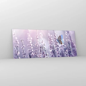 Glass picture - Kiss of a Butterfly - 100x40 cm