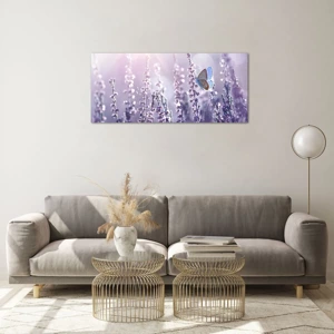 Glass picture - Kiss of a Butterfly - 100x40 cm