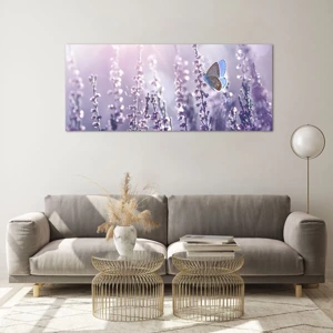 Glass picture - Kiss of a Butterfly - 120x50 cm