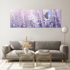 Glass picture - Kiss of a Butterfly - 140x50 cm