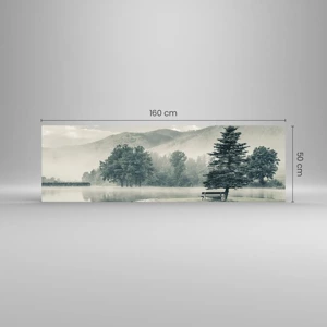 Glass picture - Lake Is Still Asleep - 160x50 cm