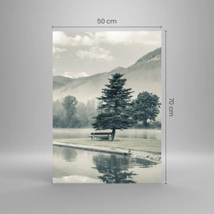 Glass picture - Lake Is Still Asleep - 50x70 cm