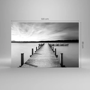 Glass picture - Lake of Peace - 120x80 cm