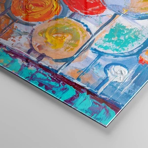 Glass picture - Lolly Sticks - 160x50 cm