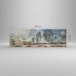 Glass picture - London in Its Beauty - 160x50 cm