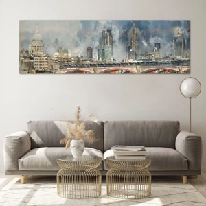 Glass picture - London in Its Beauty - 160x50 cm