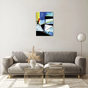 Glass picture - Looking at the World at an Angle - 50x70 cm