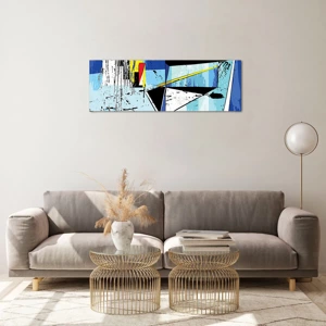 Glass picture - Looking at the World at an Angle - 90x30 cm