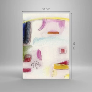 Glass picture - More Convex than Concave or Flat - 50x70 cm