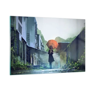 Glass picture - Refreshing Rain - 120x80 cm