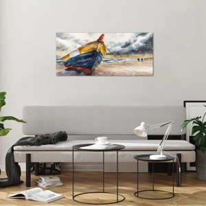 Glass picture - Rest On the Shore - 100x40 cm