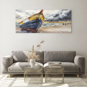 Glass picture - Rest On the Shore - 100x40 cm