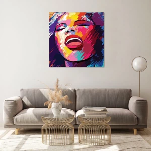 Glass picture - Sing Your Life Away - 70x70 cm