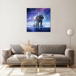 Glass picture - Starry Night above Me - 60x60 cm