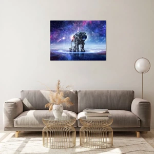 Glass picture - Starry Night above Me - 70x50 cm